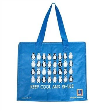 PP 짠 로고 프린트 쿨러 백